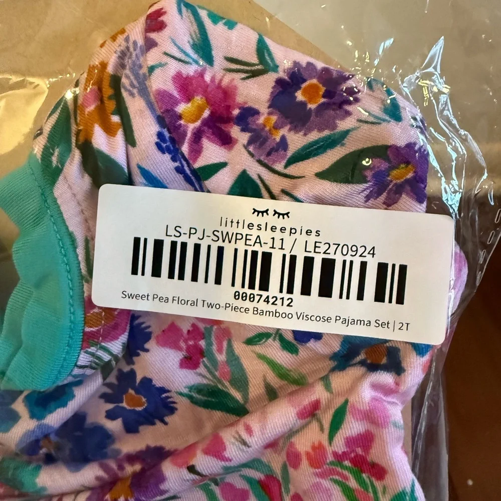 Little Sleepies Sweetpea Pajama Set - Picture 3 of 3
